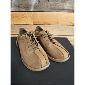 Crocs Thompson Lace Men’s Size 10 M Brown Leather Loafers Casual Comfort Shoes